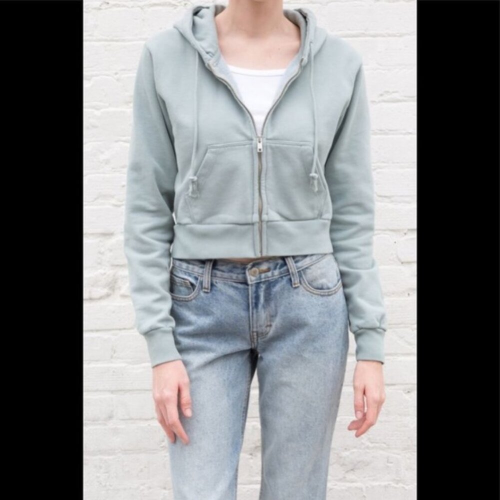 Brandy Melville light green crystal hoodie